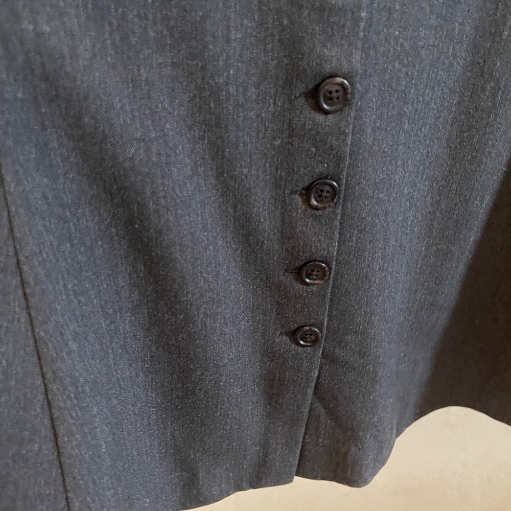 VINTAGE Hard to find Lane Bryant 2 piece Dark Gray Maxi Skirt Suit 18 - Picture 6 of 15